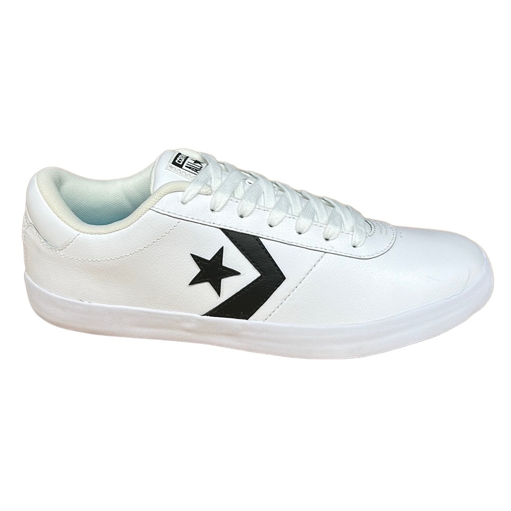Single Shoe Right Converse All Star OX Point White Black Leather Amputee Size 10